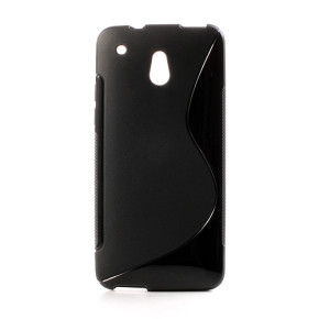 Силиконов гръб ТПУ S-Case за HTC One Mini  M4 черен